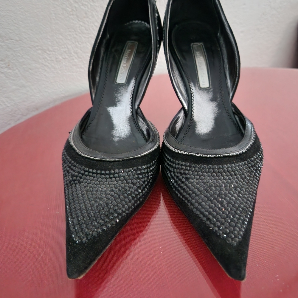 Marino Fabiani Elegant Black Stiletto Heels Sz36